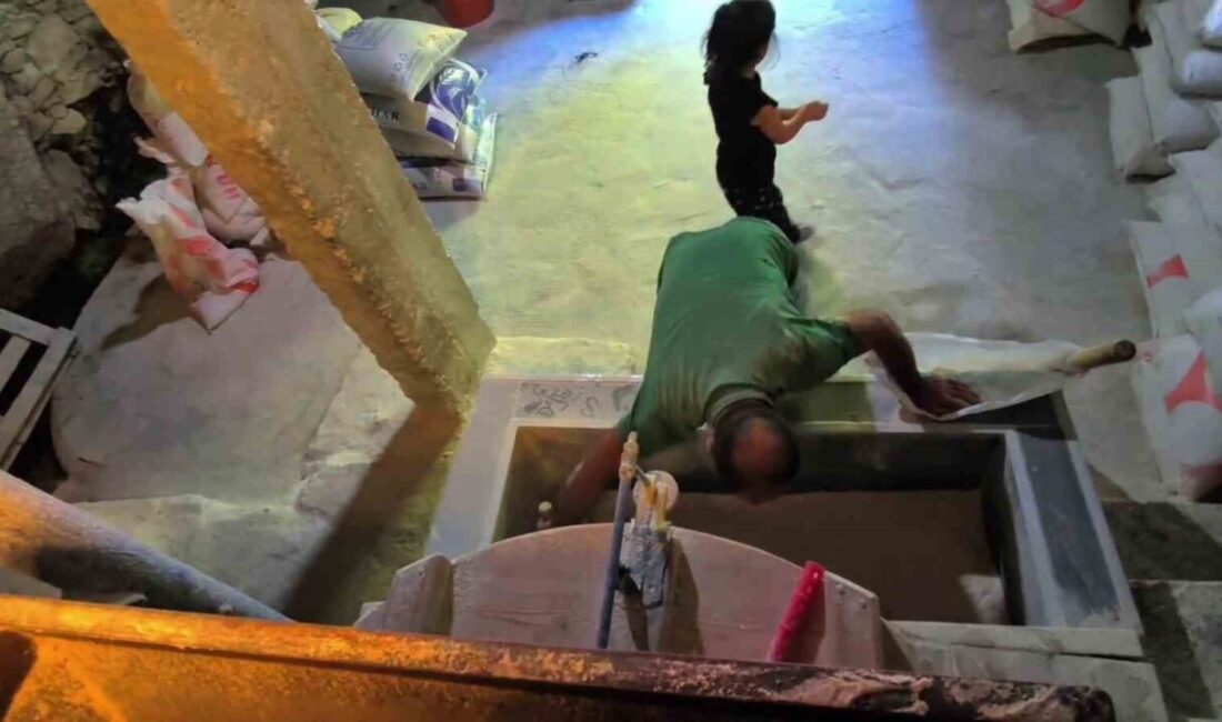 Erzurum'un Tortum ilçesindeki Pehlivanlı Mahallesi’nde yer alan tarihi su değirmeni,