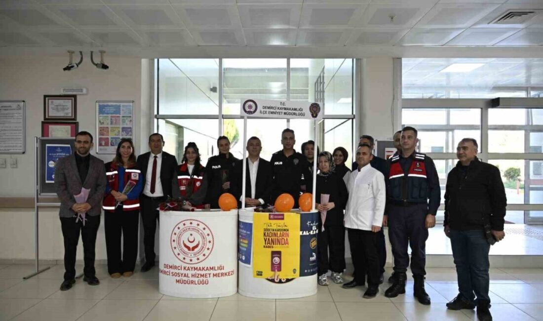 Manisa'nın Demirci ilçesinde 25 Kasım Kadın Yönelik Şiddete Karşı Mücadele