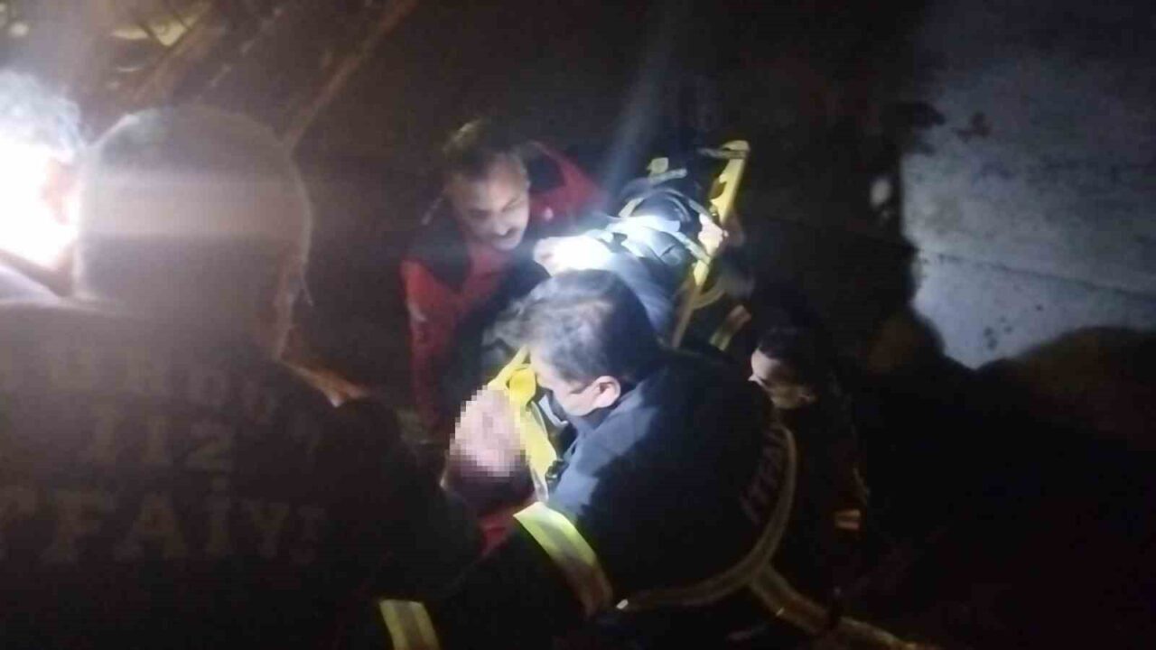 Burdur'un Özgür Mahallesi'nde yürüyüş yapan K.Z., dengesini kaybederek boş bir