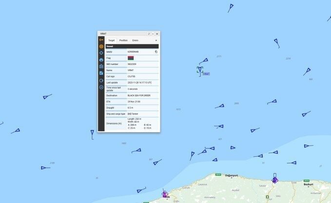 Denizcilik Genel Müdürlüğü, Karadeniz'de saldırıya uğrayan VIRAT tankerindeki 20 personelin