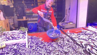 Eskişehir'de hamsi fiyatları 100 TL ile dikkat çekerken, palamutun fiyatı