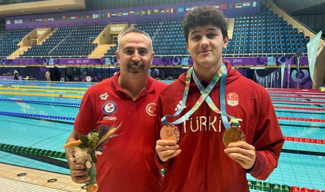 Riyad'da düzenlenen 6. İslami Dayanışma Oyunları'nda Denizlili yüzücü Ahmet Mete