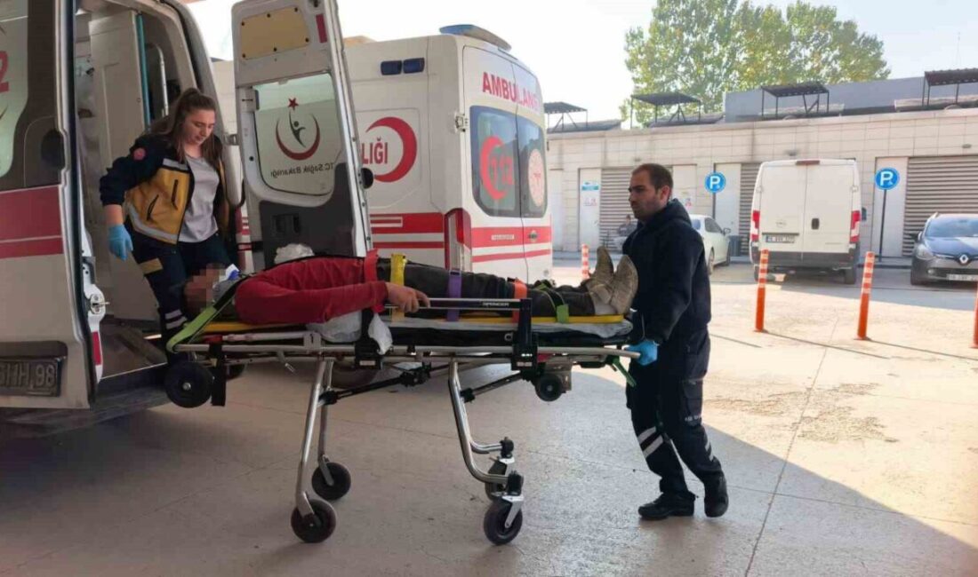 Bursa'nın İnegöl ilçesinde, İbrahim K. (25) yönetimindeki geri dönüşüm yüklü