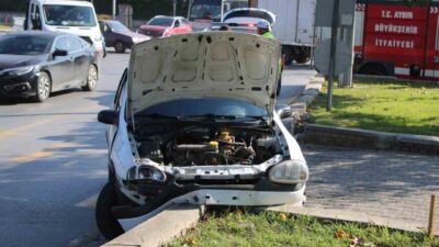 Aydın'ın Efeler ilçesinde 17 yaşındaki E.S. yönetimindeki ehliyetsiz otomobil, İzmir