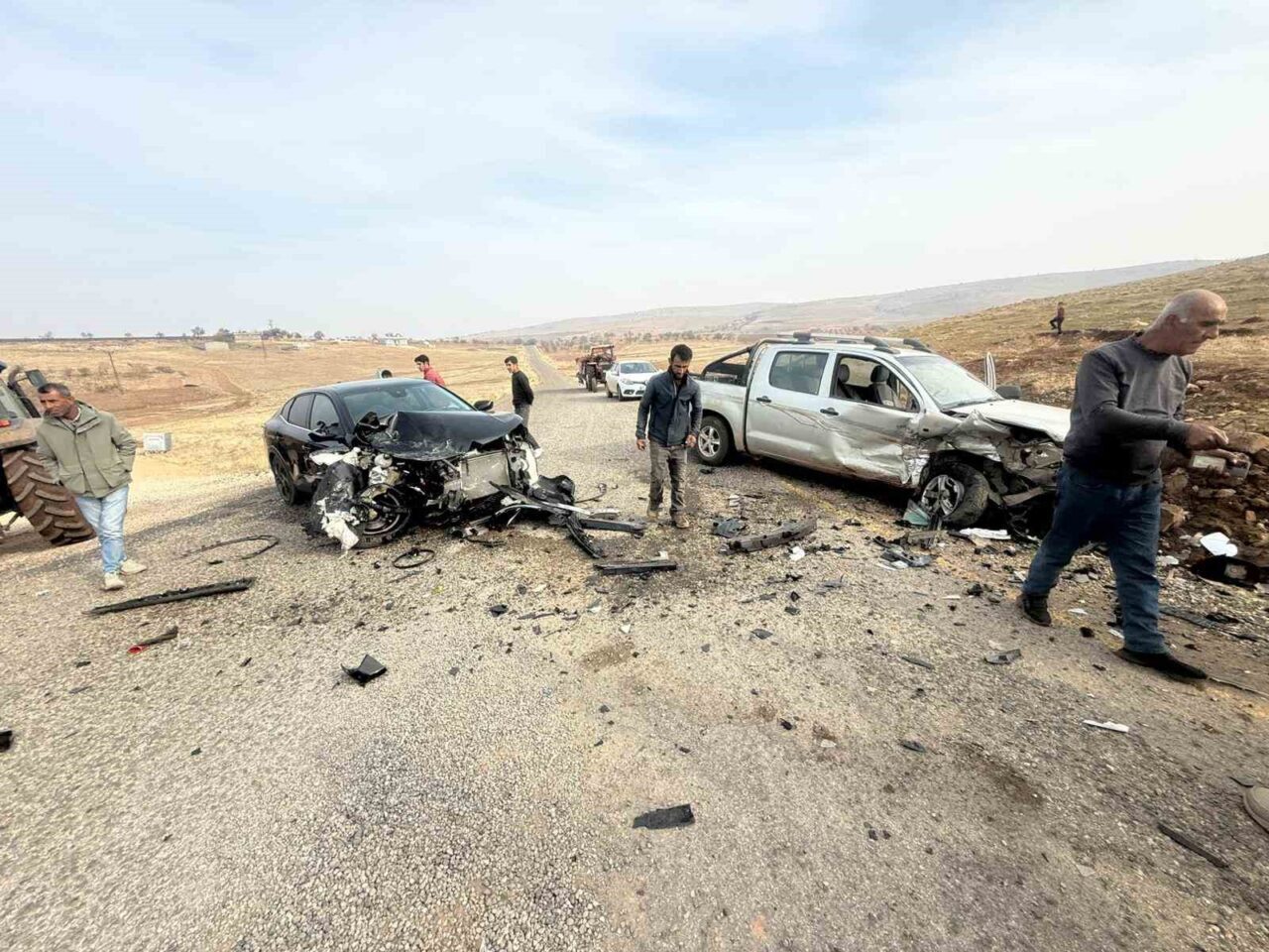 Çınar İlçesinde İki Araç Çarpıştı: İki Yaralı Hastaneye Sevk Edildi
