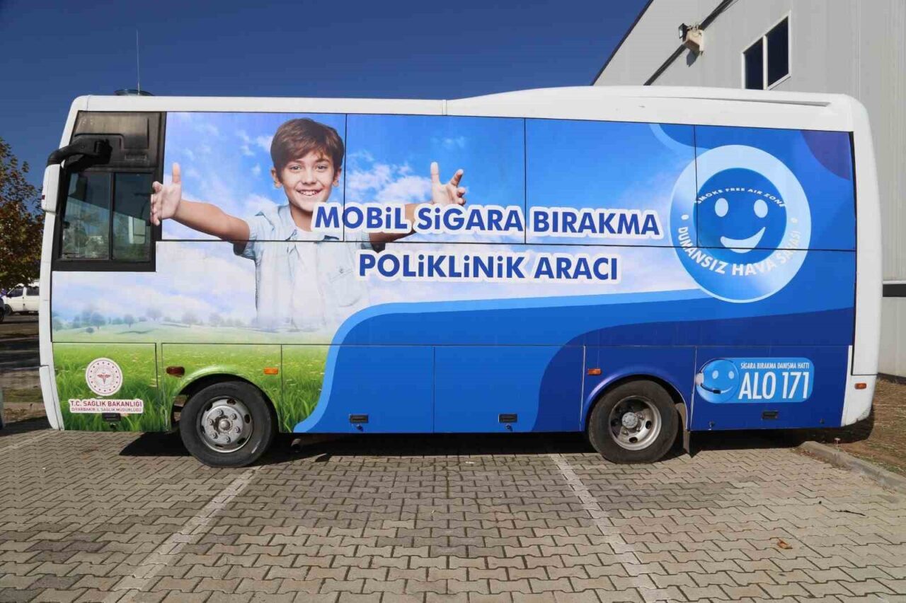 Diyarbakır'da tütünle mücadele projesi kapsamında mobil sigara bırakma polikliniği hizmete