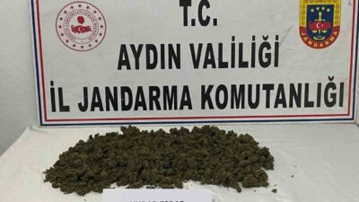 Aydın'ın Didim ilçesinde jandarma, şüpheli bir aracı durdurarak 500 gram