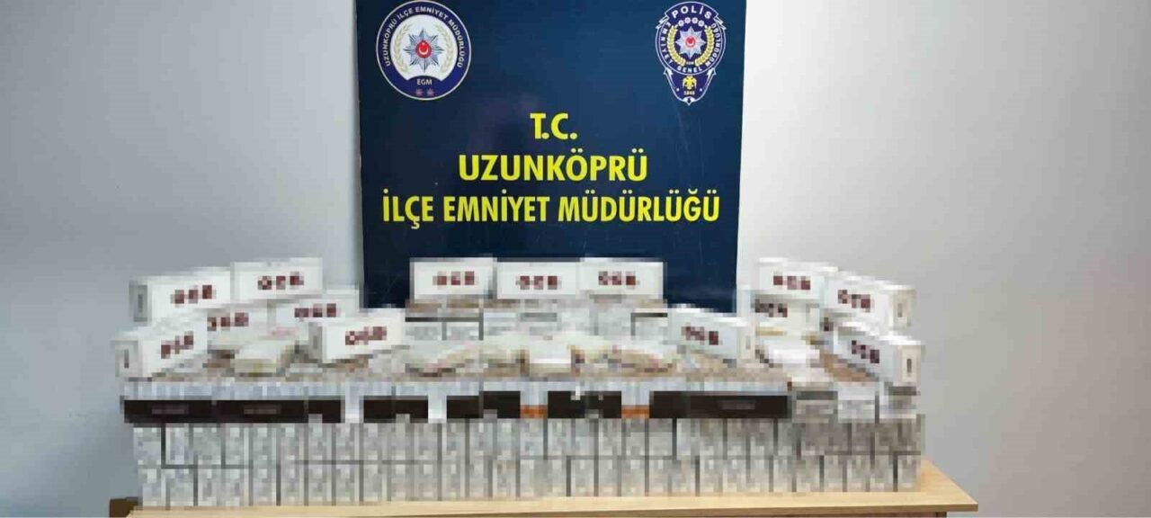 Edirne'nin Uzunköprü ilçesinde bir iş yerinde yapılan aramada, 12 binden