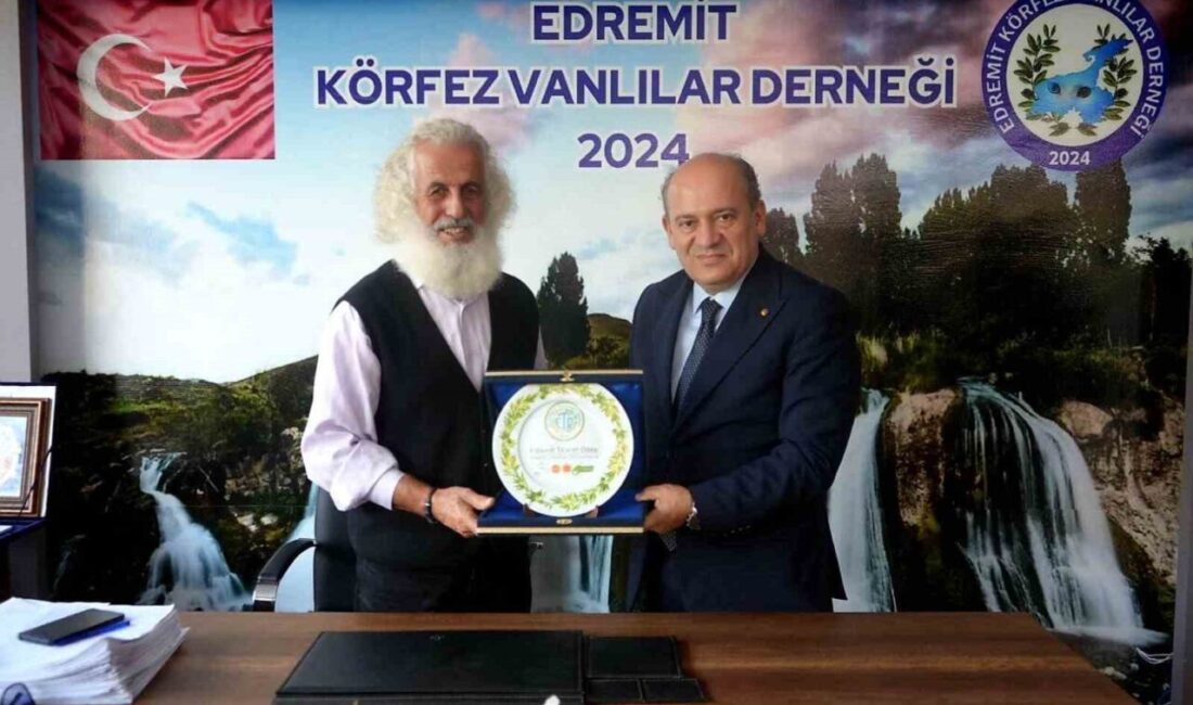 Edremit Ticaret Odası heyeti, Dernek Başkanı Çetin Evren'i ziyaret ederek