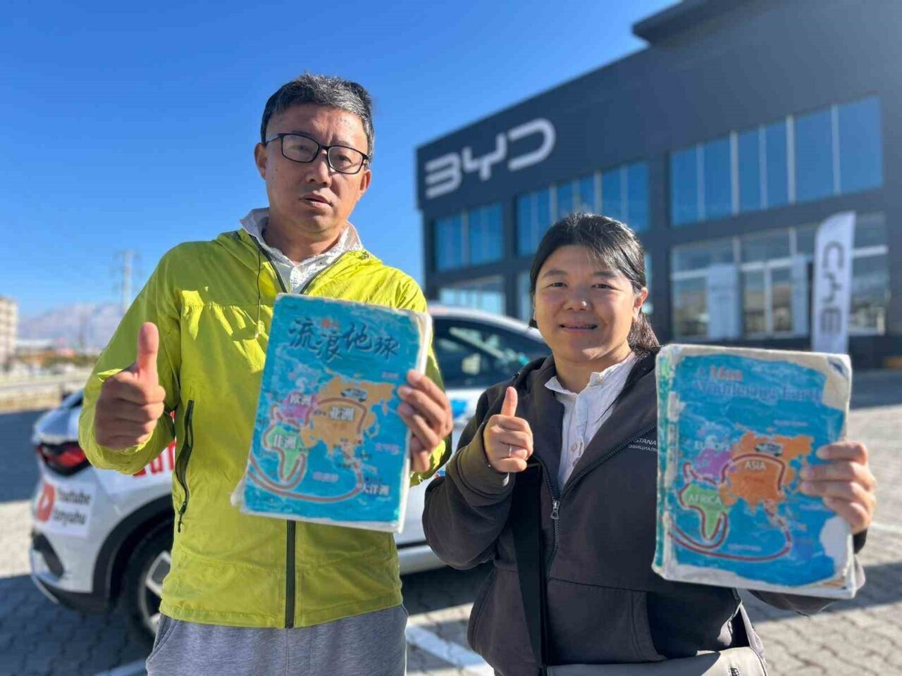 2012'den beri dünya turunda olan Çinli Fan Yuhua ve eşi