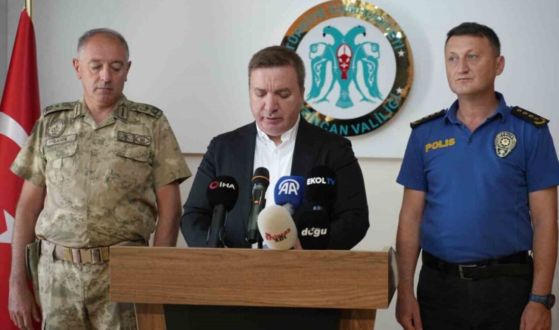 Erzincan Valisi Hamza Aydoğdu, ildeki güvenlik durumu hakkında basın toplantısı
