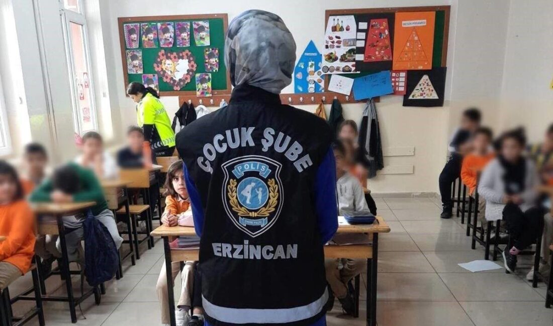 Erzincan İl Emniyet Müdürlüğü, "Çocuk Polisi Bilgilendiriyor" programı çerçevesinde İnönü