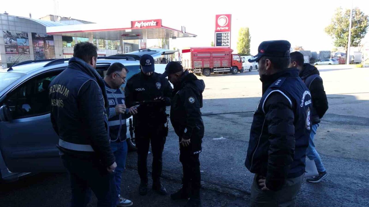 Erzurum'da polis, kayıt dışı istihdam ve insan ticaretine karşı denetim