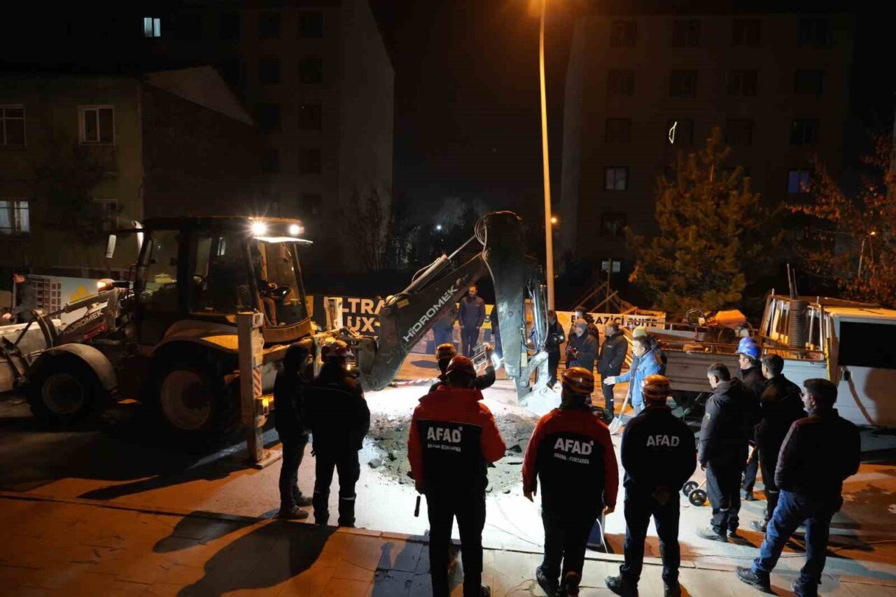 Erzurum'da üç gündür süren doğalgaz kesintisi nedeniyle Yakutiye ilçesinde gaz