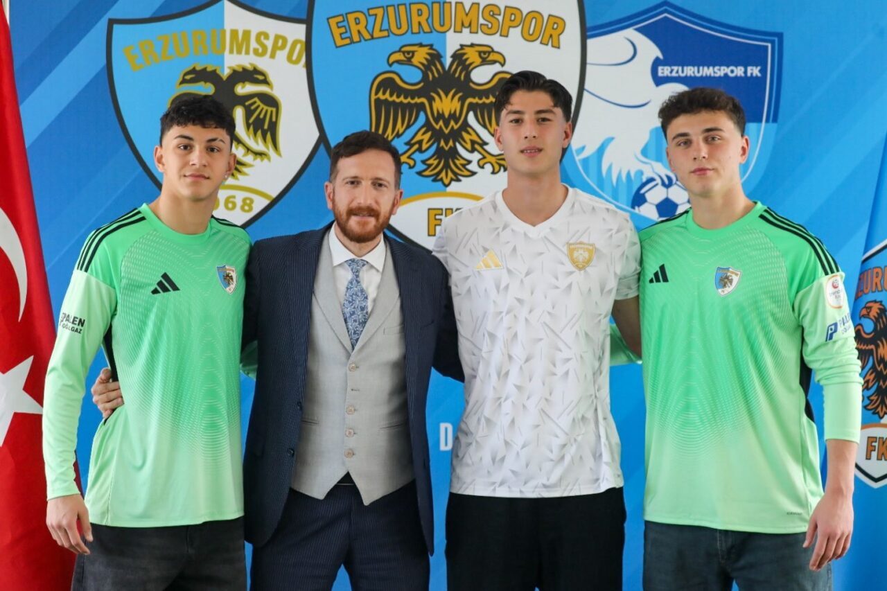 Erzurumspor FK, altyapısından Evren Çelik, Ali Şahin ve Yiğit Baran
