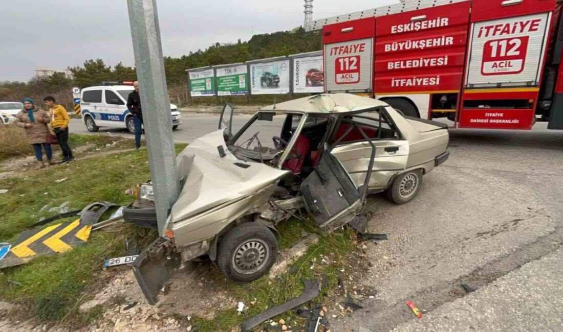 Eskişehir'de meydana gelen kazada, D.D. yönetimindeki otomobil, A.B.Y.'nin aracına çarparak