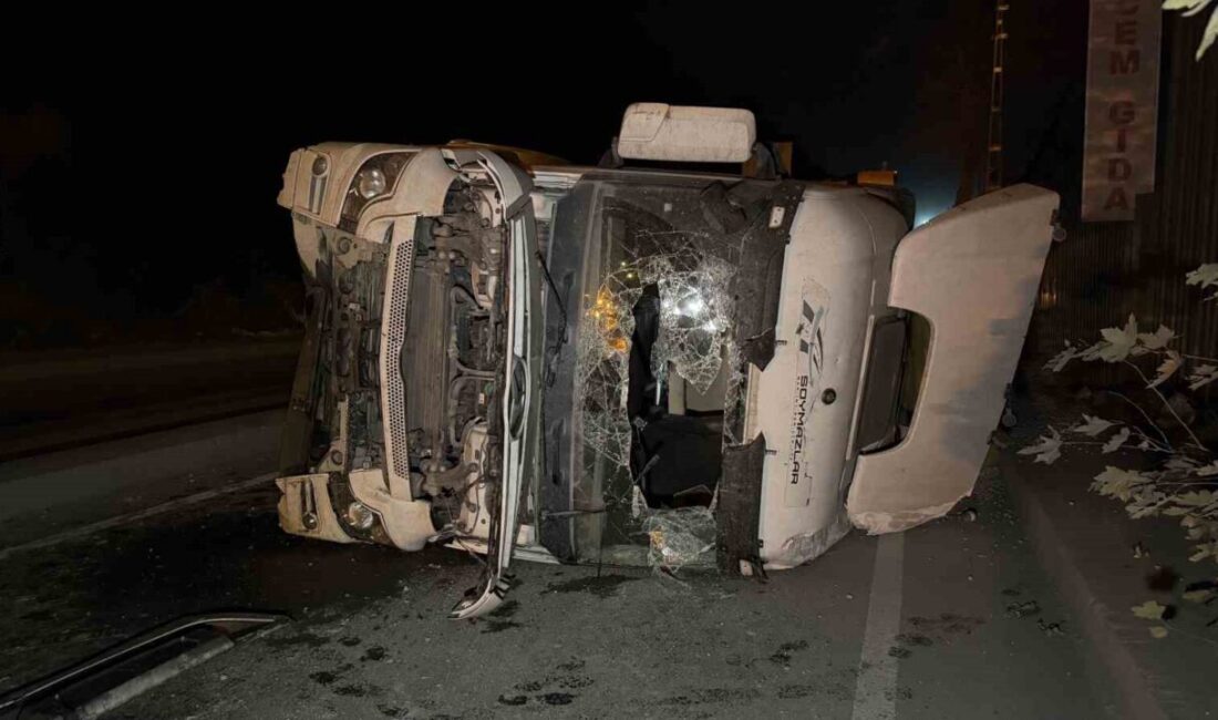 Eyüpsultan'da 21.30 sıralarında Emre T. (35) yönetimindeki hafriyat kamyonu, direksiyon