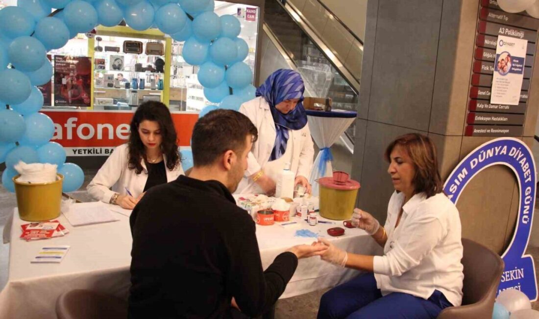 Fethi Sekin Şehir Hastanesi’nde Dünya Diyabet Günü’ne Özel Farkındalık Etkinlikleri Gerçekleştirildi Fethi Sekin Şehir Hastanesi, 14 Kasım Dünya Diyabet Günü'nde diyabet