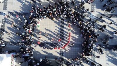 Düzce Belediyesi, Anıtpark'ta düzenlenen etkinlik ile Filistin'e destek verdi. Mehteran