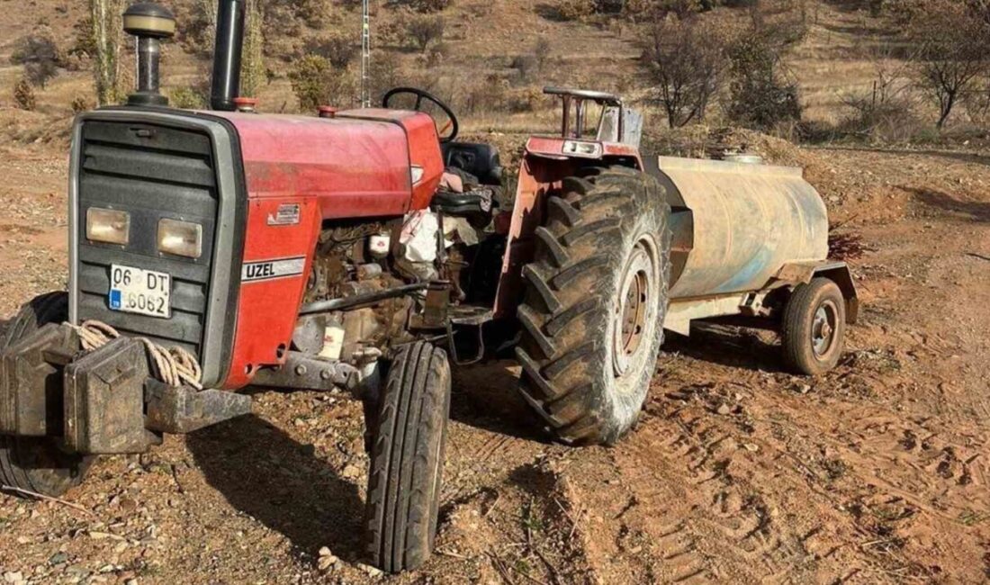 Kırıkkale'nin Sulakyurt ilçesindeki Danacı köyünde, freni boşalan bir traktörü durdurmaya