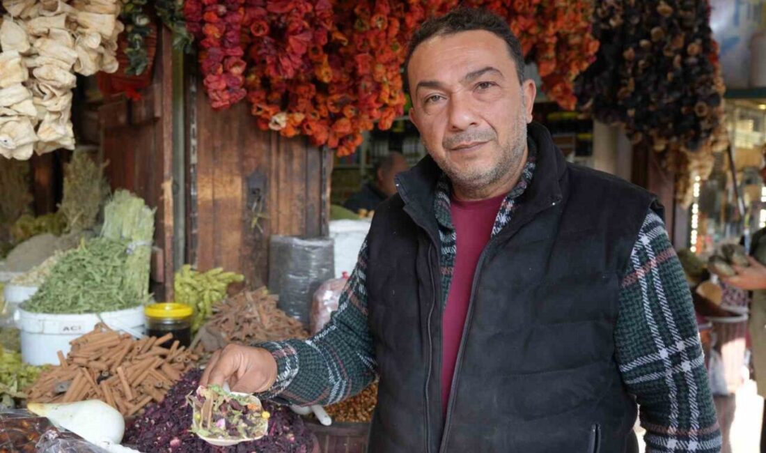 Gaziantep’te soğuk havalar ve artan hastalıklar nedeniyle vatandaşlar doğal tedavi