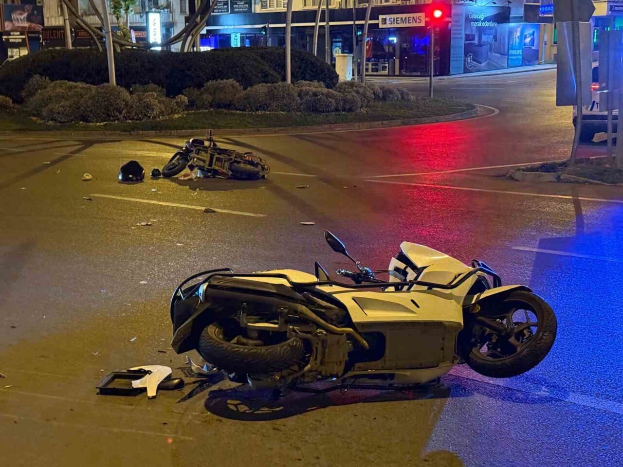 Antalya'nın Gazipaşa ilçesinde motosiklet ve elektrikli motosikletin çarpışması sonucu G.A.K.