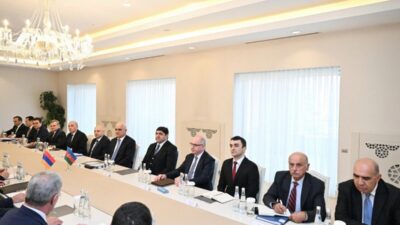 Azerbaycan'ın Gebele şehrinde, Ermenistan-Azerbaycan Sınır Belirleme Komisyonları'nın 12. Toplantısı yapıldı.