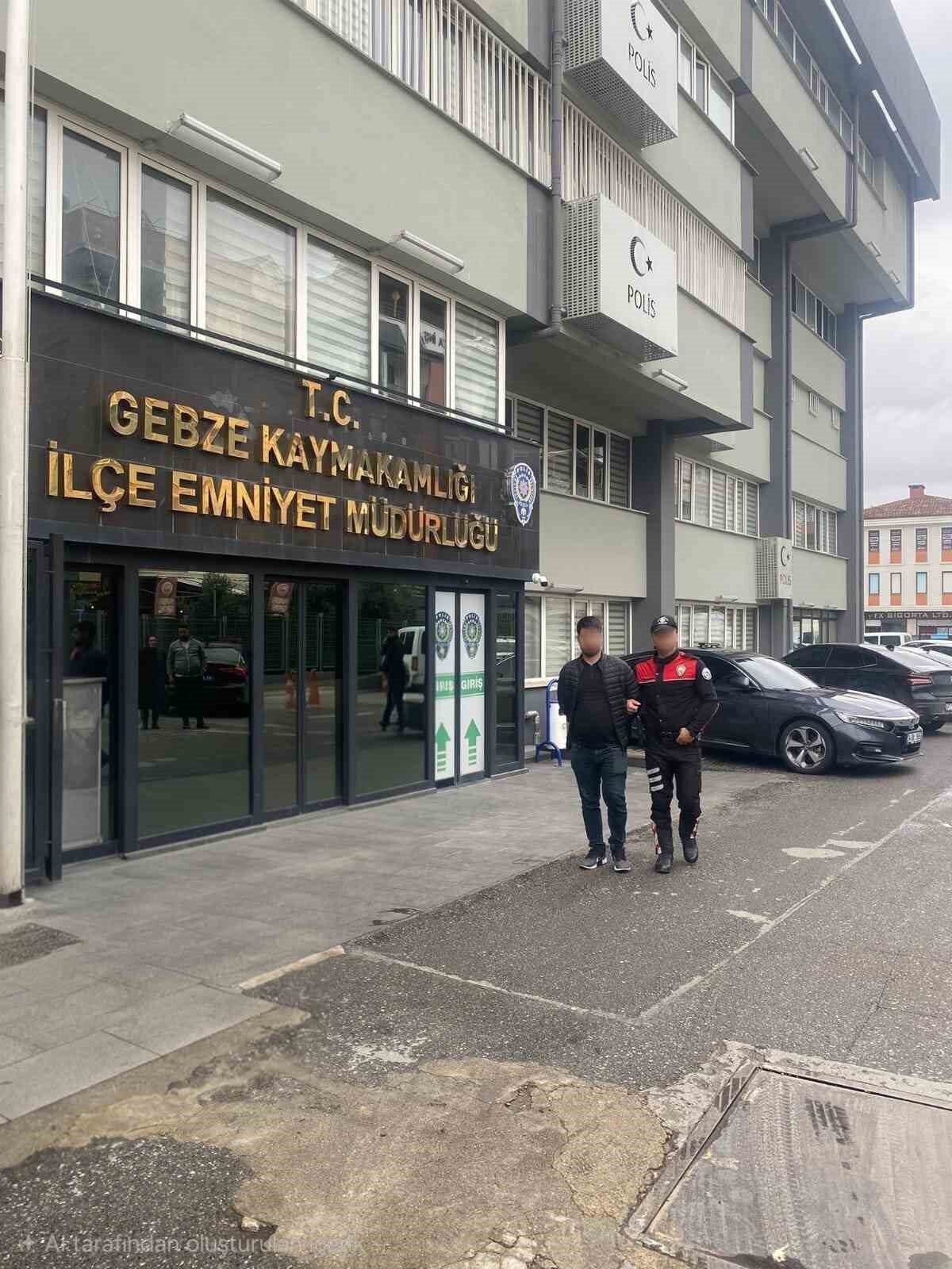 Kocaeli’nin Gebze ilçesinde, 4 yıl 2 ay hapis cezası bulunan