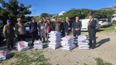 Çanakkale'nin Gökçeada ve Bozcaada ilçelerinde, küçükbaş hayvancılığın geliştirilmesi amacıyla yem