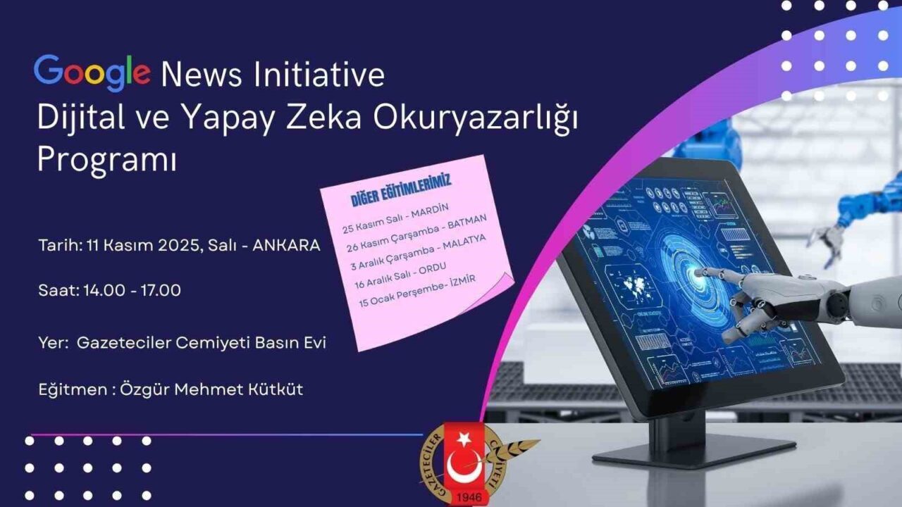 Google Haber İnisiyatifi, 3 Aralık'ta İnönü Üniversitesi'nde medya kuruluşları ve
