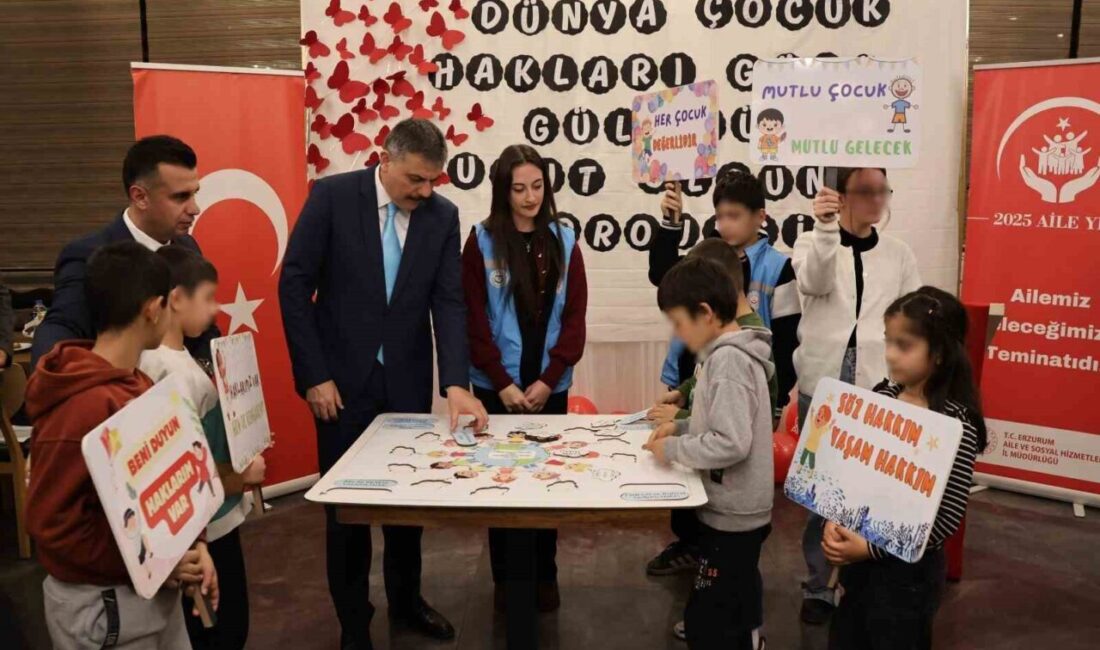 Erzurum’da Ebeveyn Kaybı Yaşayan Çocuklar İçin Özel Etkinlik Düzenlendi Erzurum Aile ve Sosyal Hizmetler İl Müdürlüğü, Dünya Çocuk Hakları