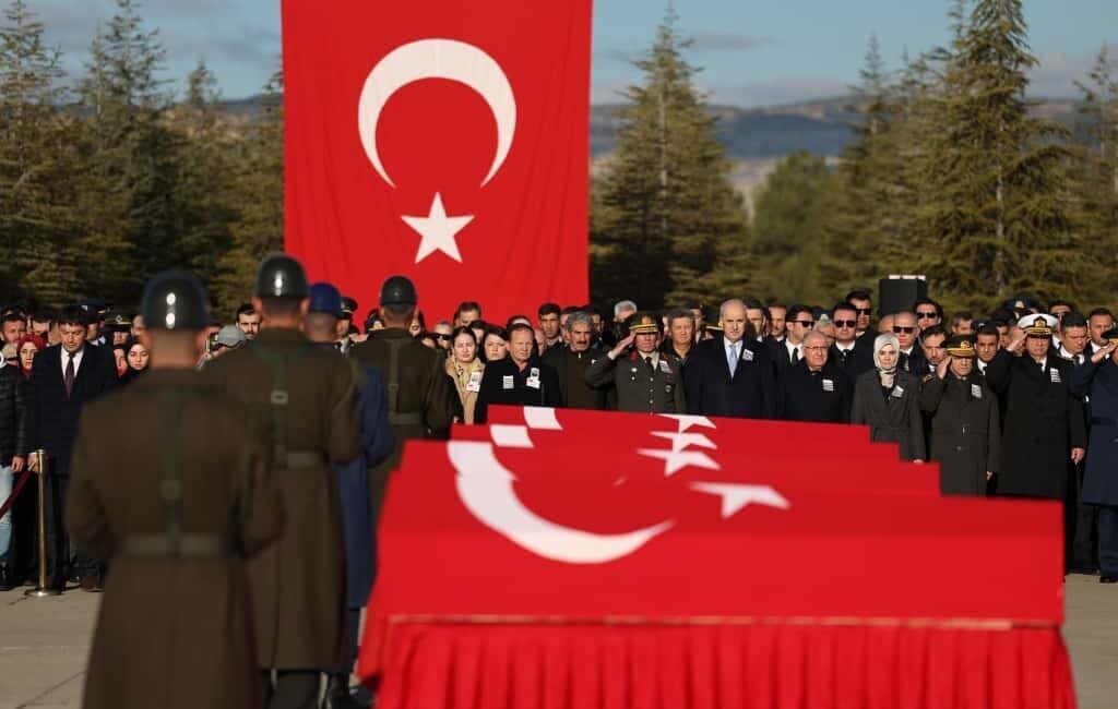 Azerbaycan'dan Türkiye'ye dönerken Gürcistan'da kaza geçirerek şehit düşen 20 askerin