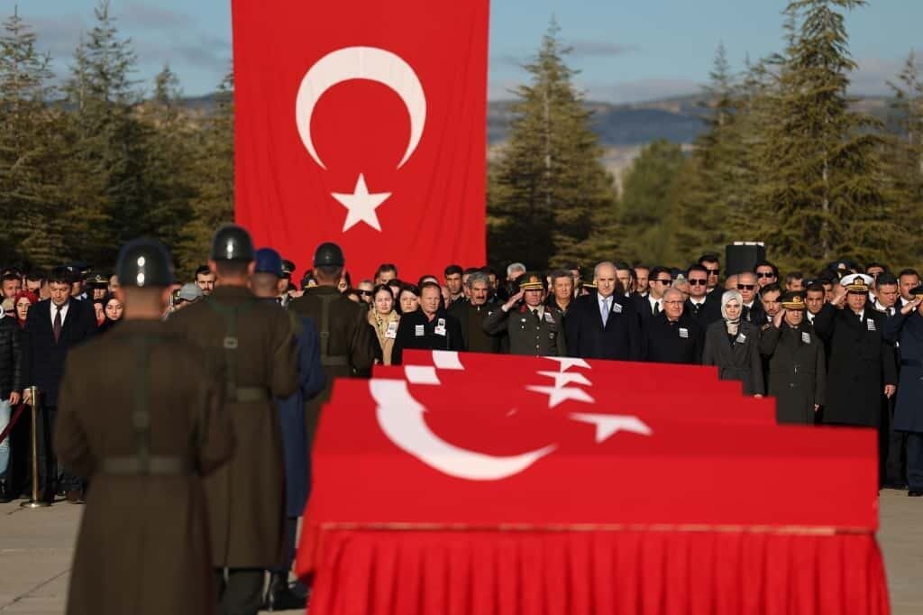 Azerbaycan'dan Türkiye'ye dönerken Gürcistan'da kaza geçirerek şehit düşen 20 askerin