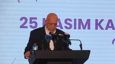 HAK-İŞ Genel Başkanı Mahmut Arslan, 25 Kasım Kadına Yönelik Şiddete