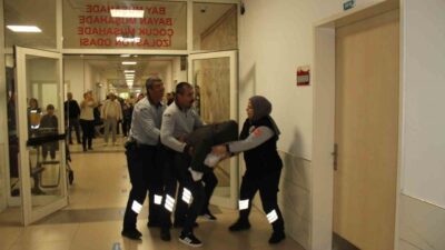 Antalya'nın Serik ilçesindeki Serik Devlet Hastanesi'nde, acil durumlara hazırlık amacıyla