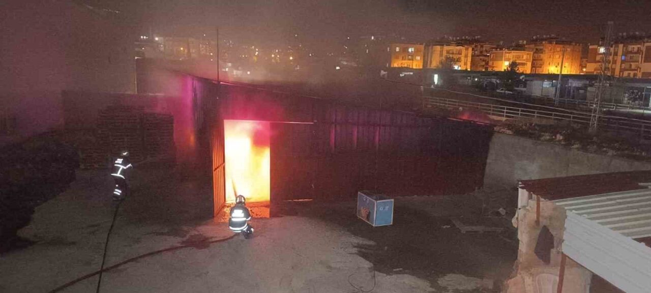 Hatay’ın Kırıkhan ilçesi Cumhuriyet Mahallesi'ndeki dondurma bayisine ait depoda çıkan