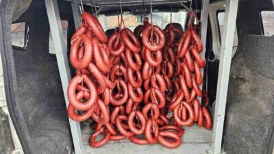 Hatay’da jandarma, Erzin’deki bir denetim sırasında 120 kilogram menşei belirsiz