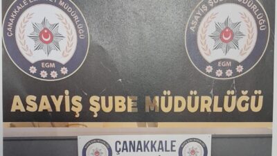 Çanakkale'de iki araca yapılan hırsızlık olayına karışan L.B. adlı şüpheli,