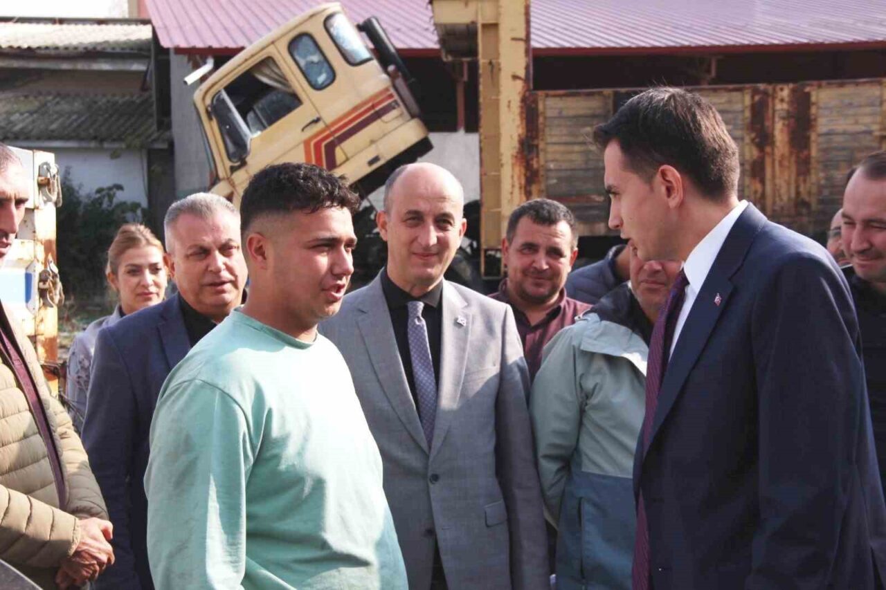 Kütahya'nın Hisarcık ilçesinde Kaymakam Erkan Atam, Mesleki Eğitim Merkezi (MESEM)