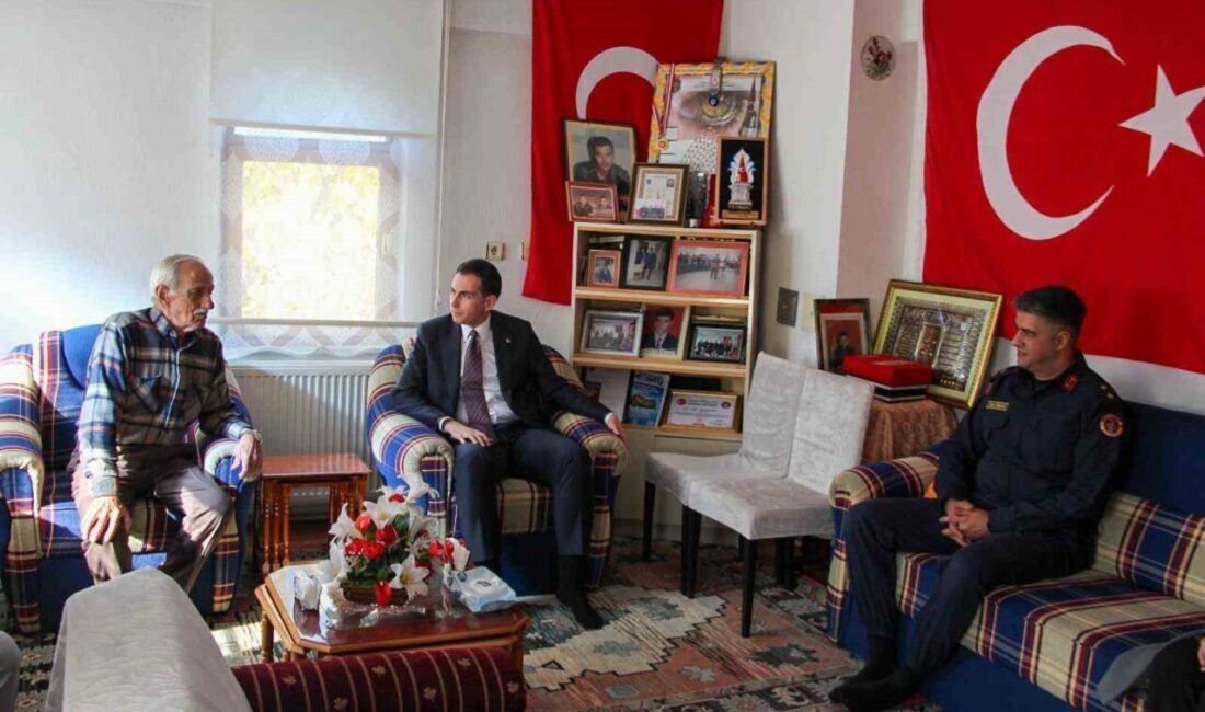 Hisarcık Kaymakamı Erkan Atam, İlçe Jandarma Komutanı Üsteğmen Kaan Nayman