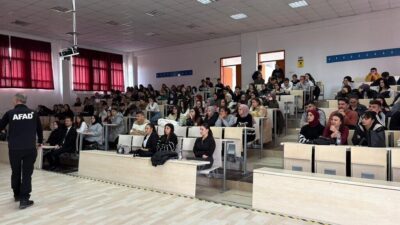 Kütahya Dumlupınar Üniversitesi Hisarcık Meslek Yüksekokulu, AFAD uzmanları tarafından afet