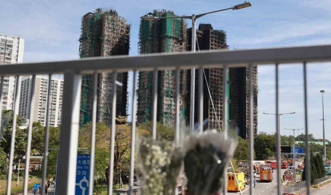 Hong Kong'un Tai Po bölgesinde çıkan yangında can kaybı 128'e