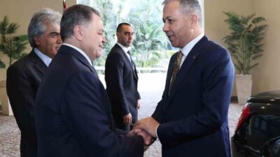 İçişleri Bakanı Ali Yerlikaya, Mısır ziyaretinde İçişleri Bakanı Mahmud Tevfik