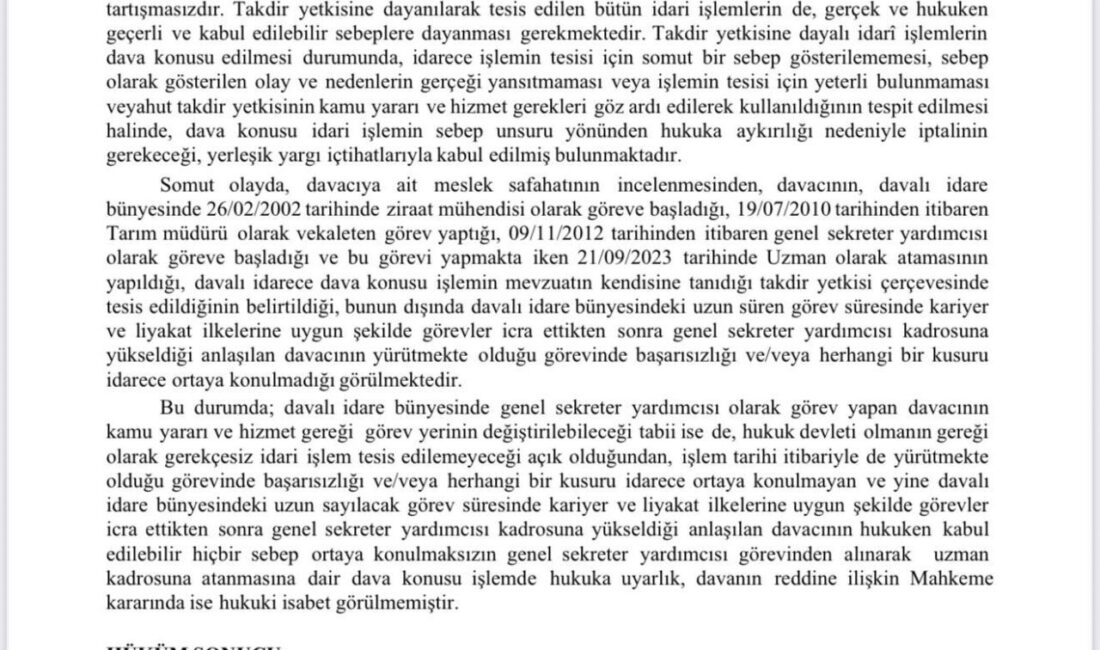 Iğdır Valisi Ercan Turan, İl Özel İdaresi Genel Sekreter Yardımcısı