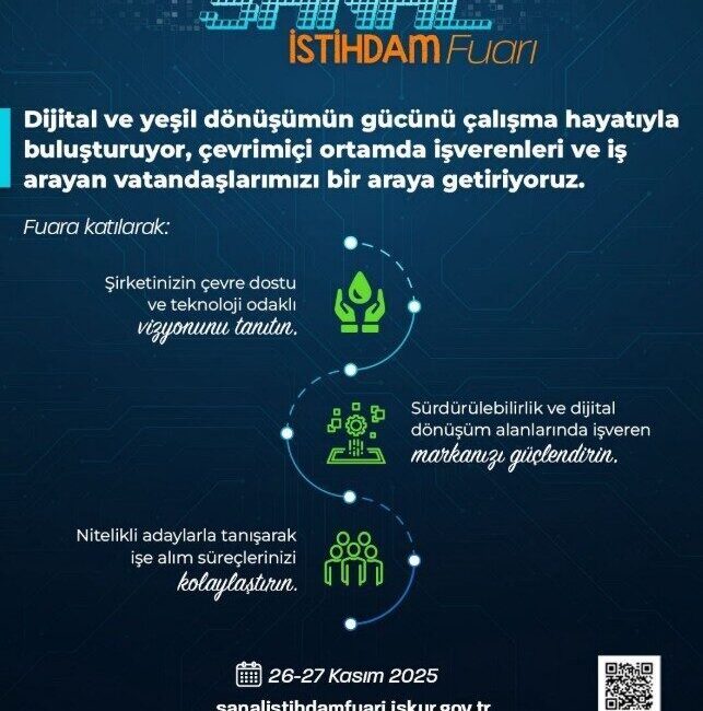 İkiz Dönüşüm Temalı Sanal İstihdam Fuarı ile İşveren ve İş Arayanlar Bir Araya Gelecek Çalışma ve Sosyal Güvenlik Bakanı Vedat Işıkhan, 26-27 Kasım'da çevrimiçi