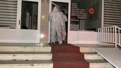 Çorum'da bir apartmanda tahtakurusu ilaçlaması sonrası, üst kat dairelerde yaşayan