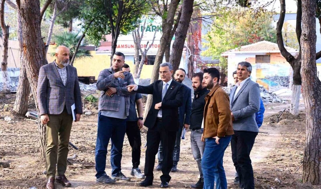 Samsun İlkadım Belediye Başkanı İhsan Kurnaz, Gazi Kafe Park’taki yenileme