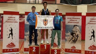 İnegöl Belediye Spor Kulübü dağcılık branşı sporcusu Emre Doğan, Isparta'da