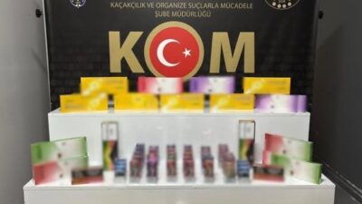 Isparta'da KOM Şube Müdürlüğü ekipleri, bir evde yaptığı aramada 370