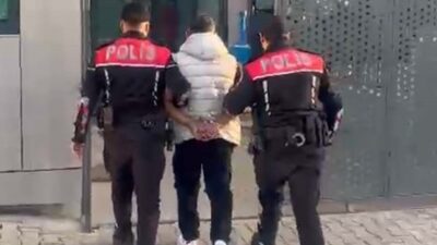 İzmir’in Konak ilçesinde, çeşitli suçlardan 16 yıl hapis cezası bulunan